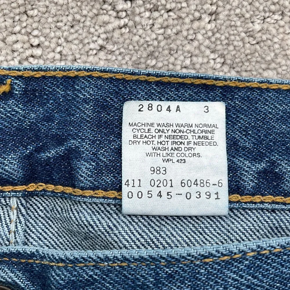 Levis 545 Jeans Men ACTUAL W38 L31 Blue Loose Fit Classic Denim Bat Wing NWT VTG